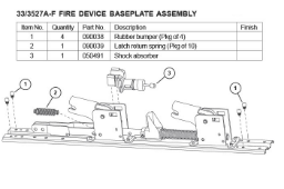 33/3527A-F FIRE DEVICE BASEPLATE ASSEMBLY